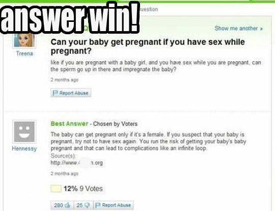 Can your baby get pregnant if you have sex while pregnant? like if you ...