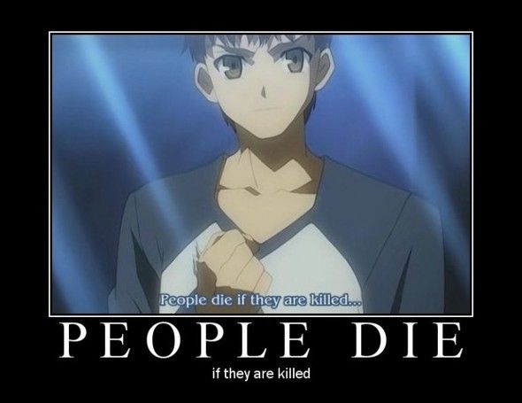PEOPLE DIE if they are killed
