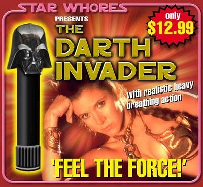 STAR WHORES PRESENTS THE DARTH INVADER with realistic heavy breathing action 'FEEL THE FORCE!'