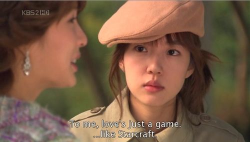 To me, love's just a game. ...like Starcraft.