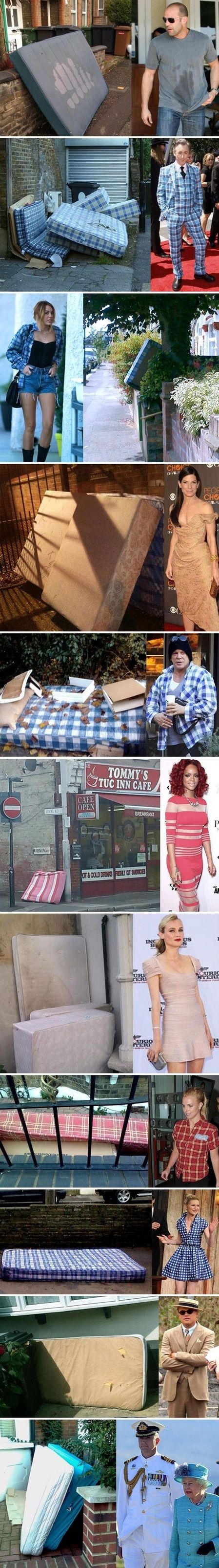 celebs with clothes like mattresses