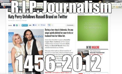 Katy Perry Unfollows Russel Brand on Twitter RIP Journalism 1456 - 2012