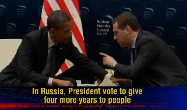 In Russia, President vote to give four more years to people