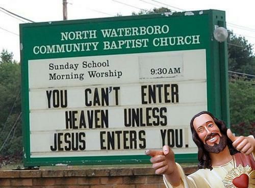 YOU CAN'T ENTER HEAVEN UNLESS JESUS ENTERS YOU.