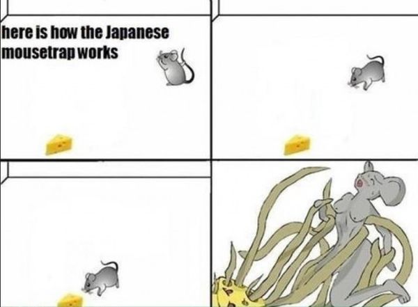 here is how the Japanese mousetrap works