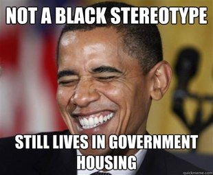 NOT A BLACK STEREOTYPE STILL LIVES IN GOVERNMENT HOUSING