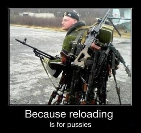 Because reloading is for pussies