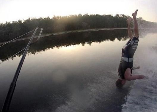 water skiing perfect timing