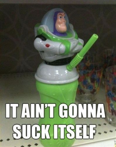 IT AIN'T GONNA SUCK ITSELF
