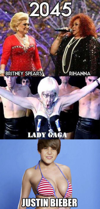 2045 BRITNEY SPEARS RIHANNA LADY GAGA JUSTIN BIEBER