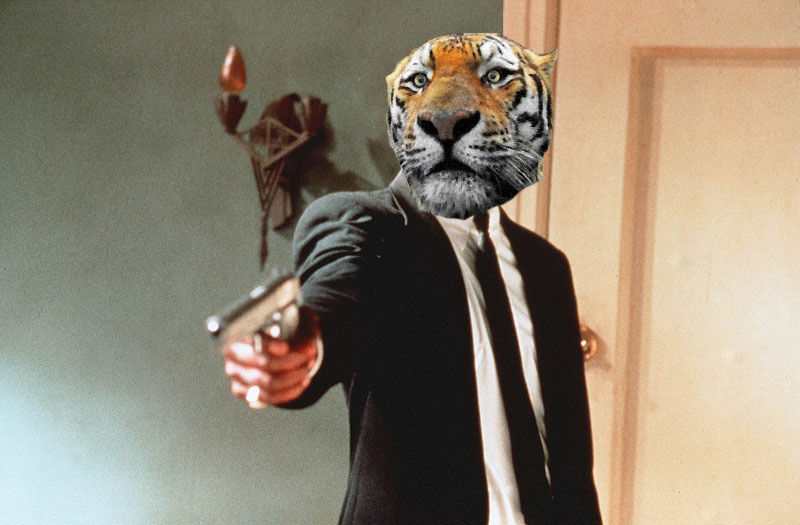 pulp fiction vincent vega tiger face