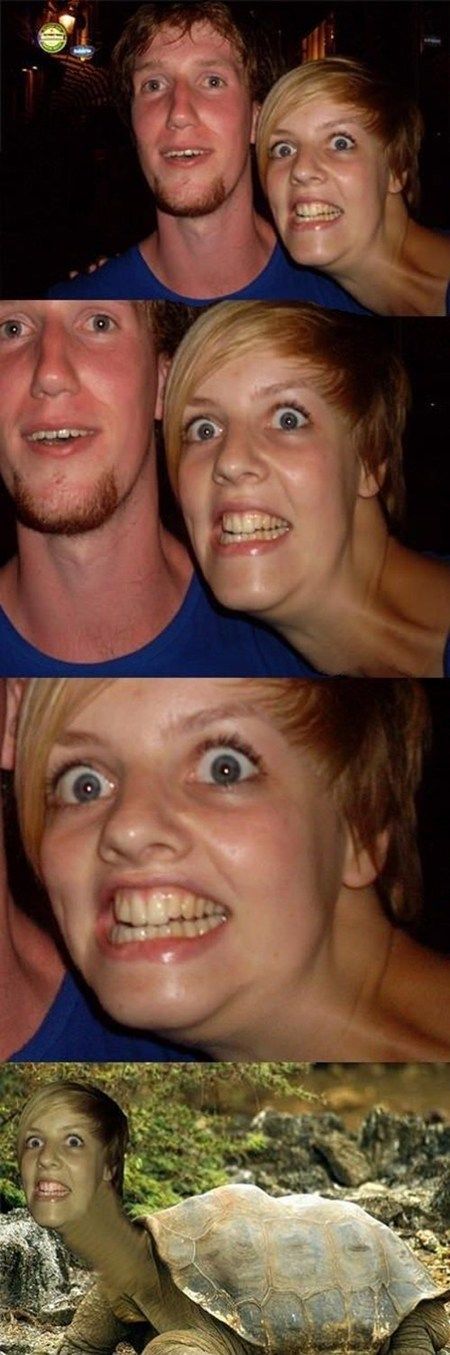 long neck turtle woman
