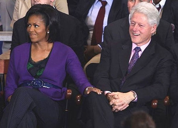 michelle obama bill clinton