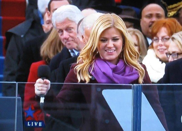 bill clinton kelly clarkson inauguration