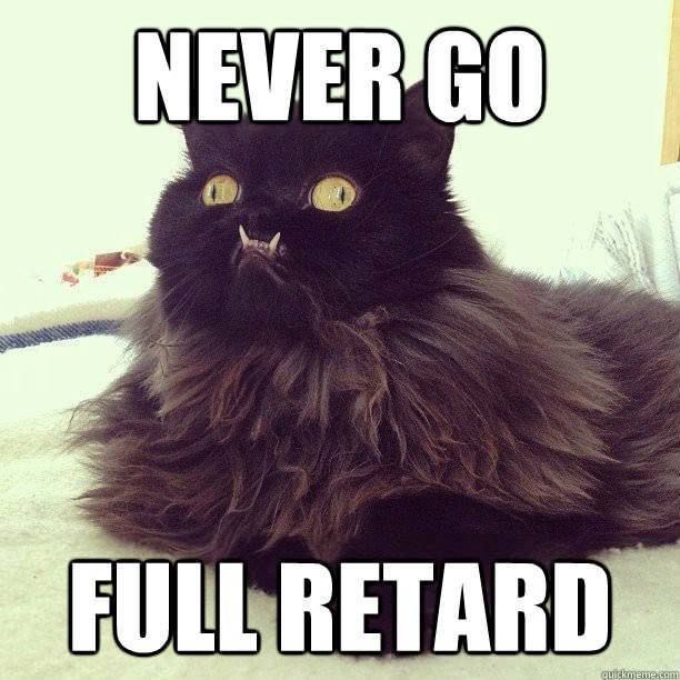 NEVER GO FULL RETARD