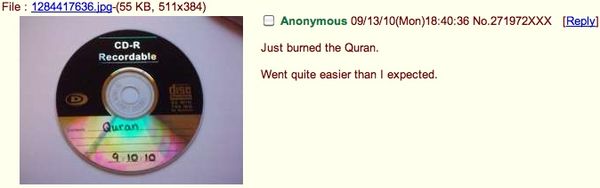 Just burned the Quran. Went quite easier than I expected.