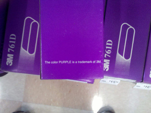 The color PURPLE is a trademark of 3M.