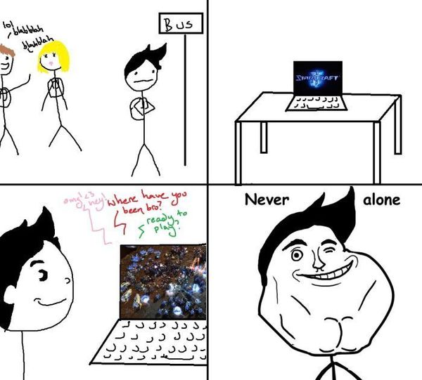 Bus Starcraft II where have you been bro? ready to play? Never alone