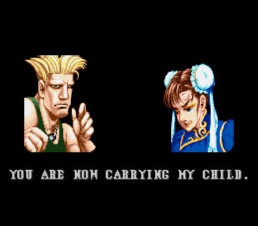 YOU ARE NOW CARRYING MY CHILD.