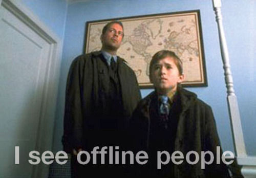 I see offline people