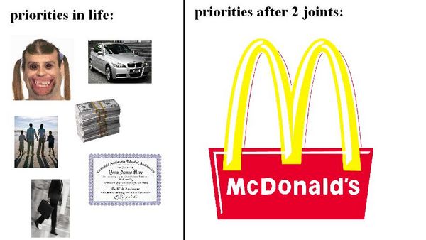 priorities in life: priorities after 2 joints: