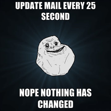 UPDATE MAIL EVERY 25 SECOND NOPE NOTHING HAS CHANGED