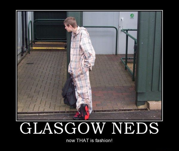 GLASGOW NEDS now THAT is fashion!