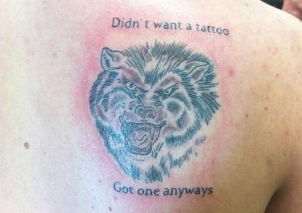 Didn't want a tattoo Got one anyways