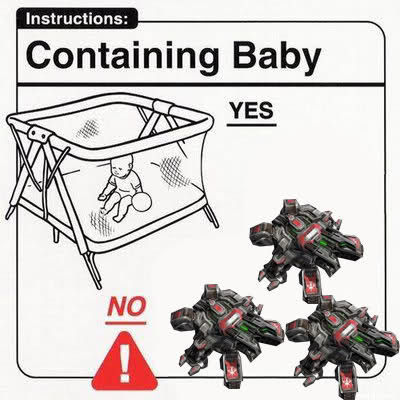 Instructions: Containing Baby Yes No!
