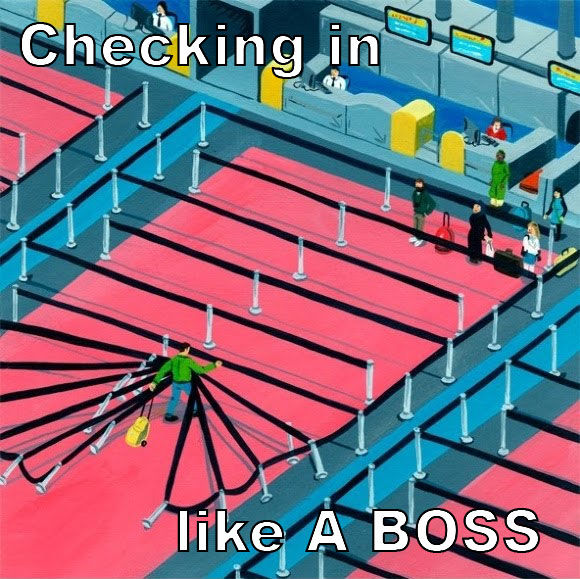 Checking in like A BOSS