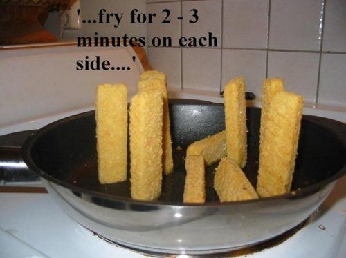 '...fry for 2 - 3 minutes on each side...'