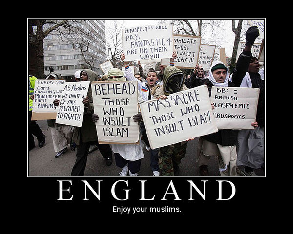 ENGLAND Enjoy your muslims.