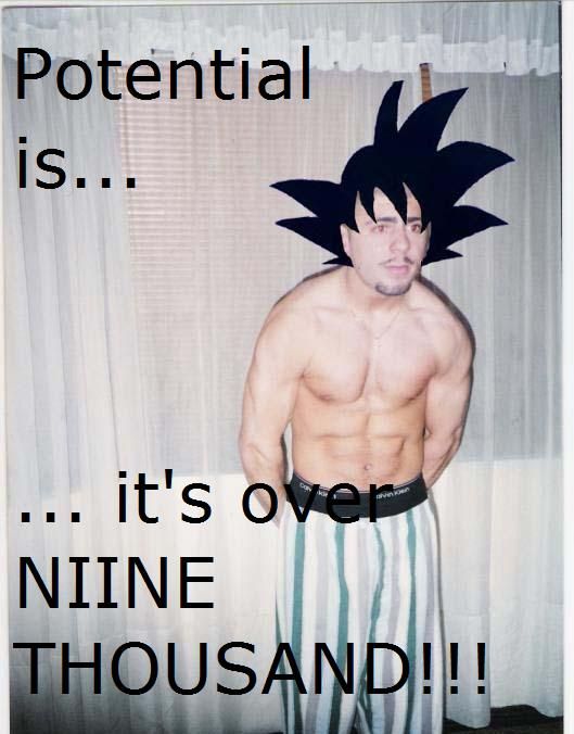 Potential is... ...it's over NIINE THOUSAND!!!