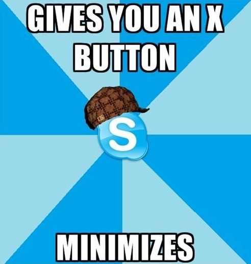 GIVES YOU AN X BUTTON MINIMIZES