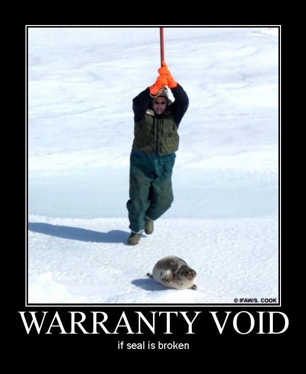 WARRANTY VOID if seal is broken