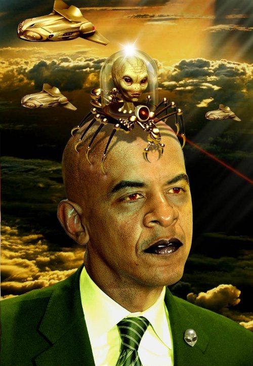 alien obama artwork