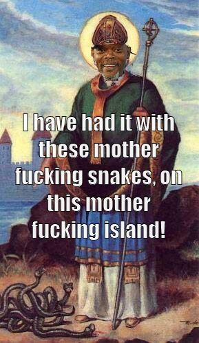 I have had it with these mother f✡✞king snakes, on this mother f✡✞king island!