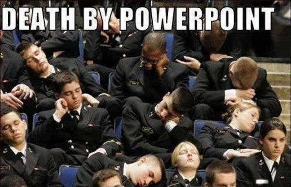 DEATH BY POWERPOINT