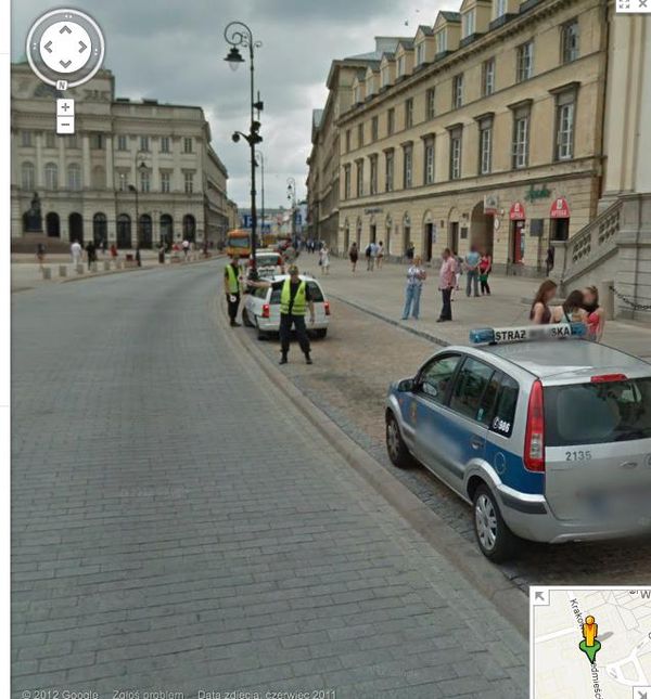 google street view welcome to poland