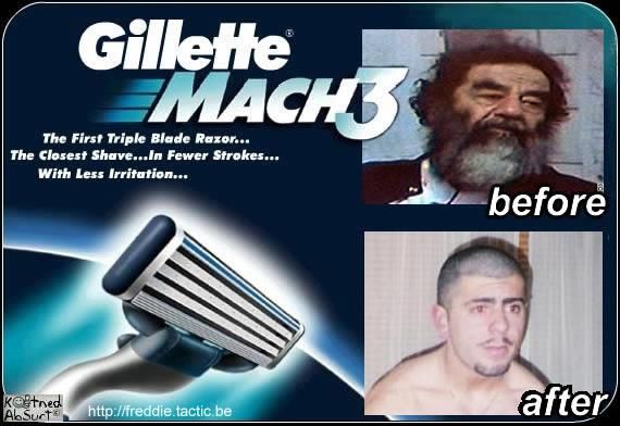 Gillette MACH3 before after