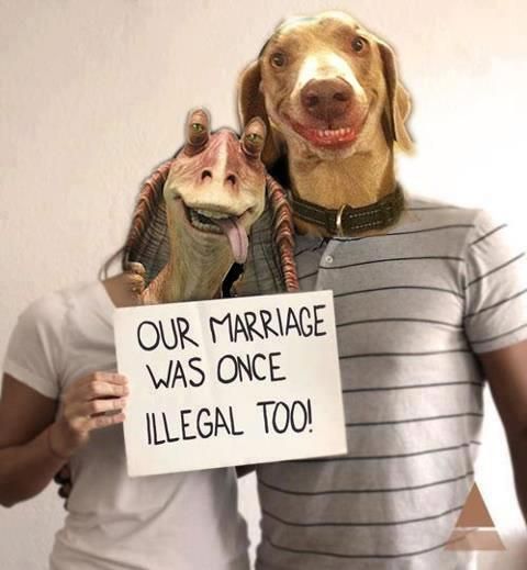 OUR MARRIAGE WAS ONCE ILLEGAL TOO!