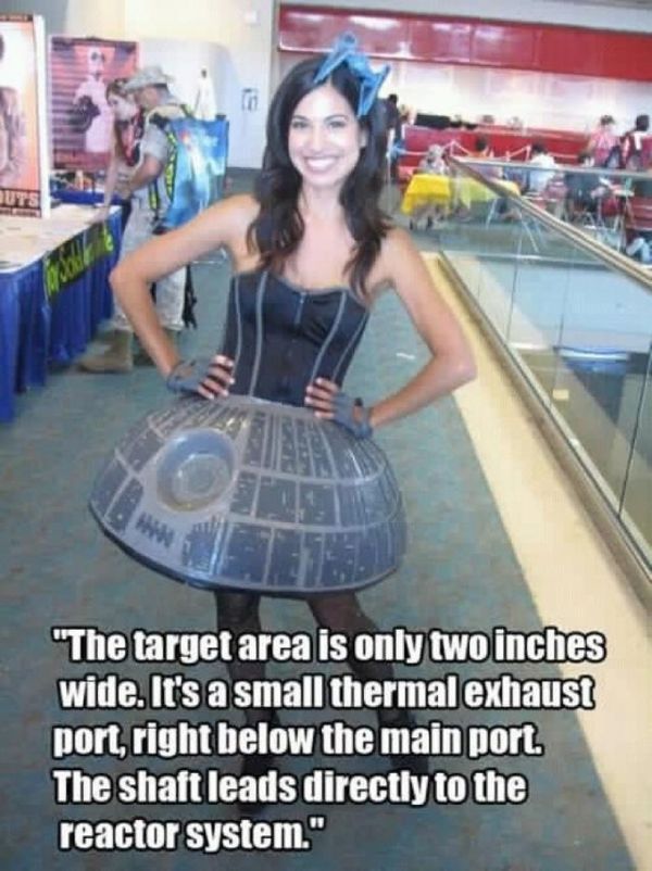 'The target area is only two inches wide. It's a small thermal exhaust port, right below the main port. The shaft leads directly to the reactor system.'