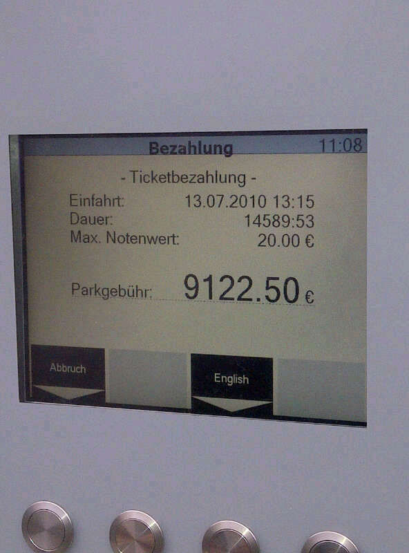 parking ticket its over 9000