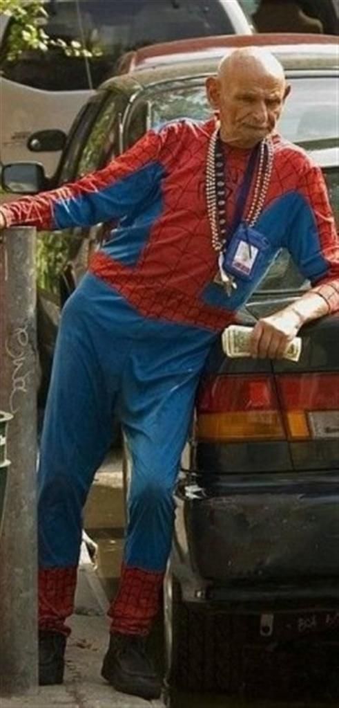90 years old spiderman
