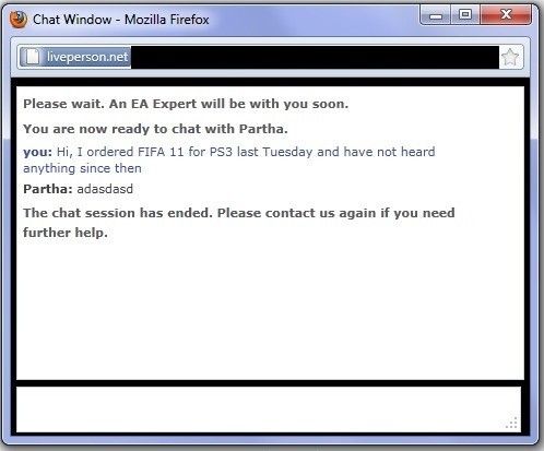 Please wait. An EA Expert will be with you soon. You are now ready to chat with Partha. Partha: adasdasd The chat session has ended.