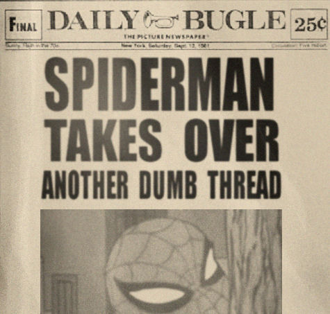 SPIDERMAN TAKES OVER ANOTHER DUMB THREAD