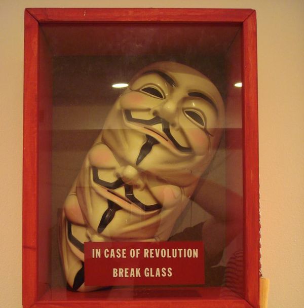 IN CASE OF REVOLUTION
 BREAK GLASS