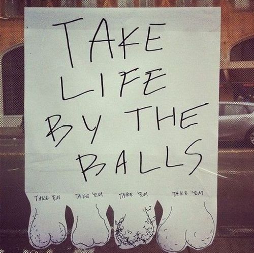 TAKE LIFE BY THE BALLS
