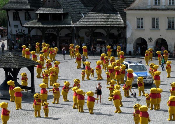 winnie the pooh flashmob