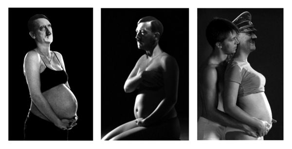 pregnant hitler black and white photos